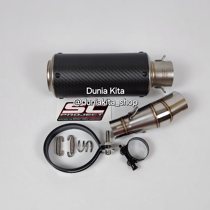 Silencer Knalpot SC Project CRT Carbon Kawasaki Ninja 250FI Z250 250SL Ninja Mono