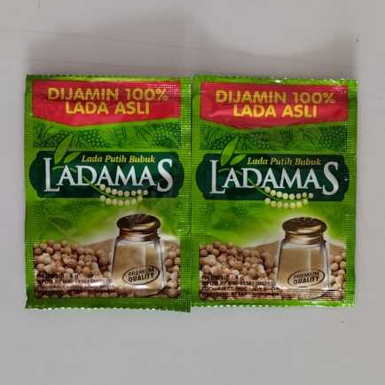 

Ladamas Lada Putih Bubuk Berat Bersih 4gr Lada Putih 100% Halal