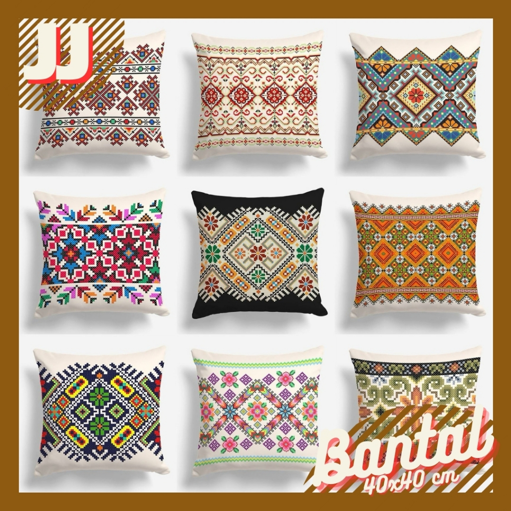 BANTAL SOFA PRINT MOTIF TURKI TURKISH EDIRNE SERIES 40X40 CM