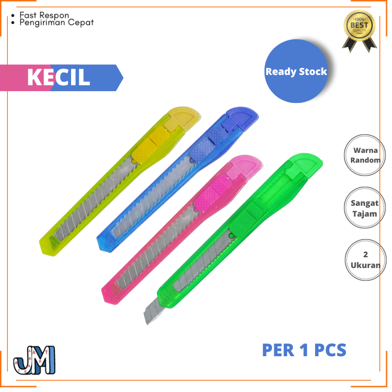 

Pisau Cutter Plastik Alat Pemotong Kertas Pisau Cutter Kecil - Jakmart