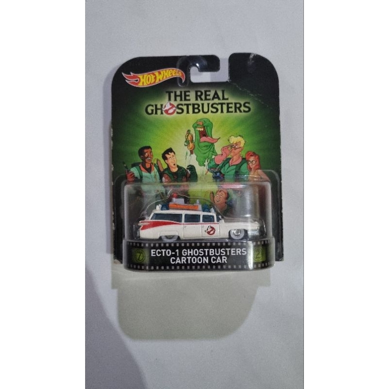 Hot Wheels Premium Ecto-1 Ghostbusters Cartoon Car