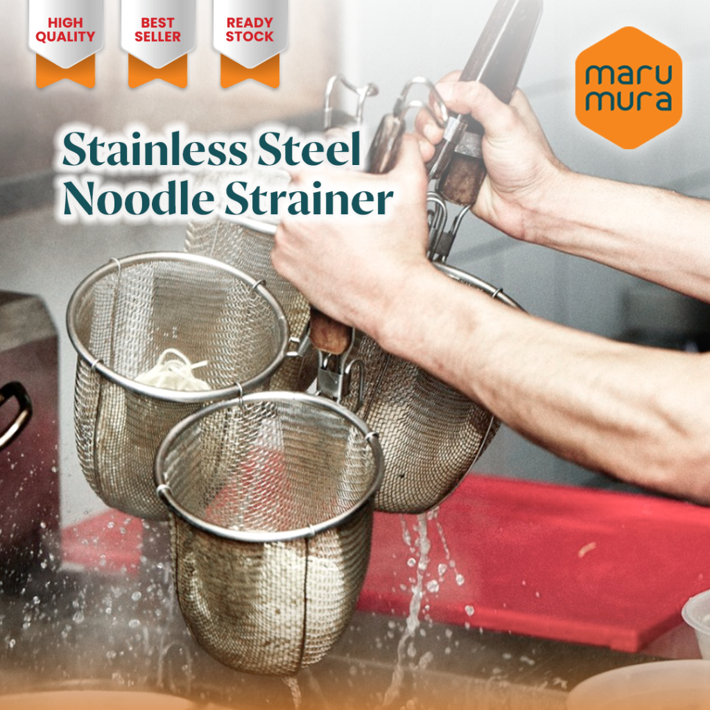 Marumura Noodle Strainer Stainless | Saringan Mie | Saringan Pasta