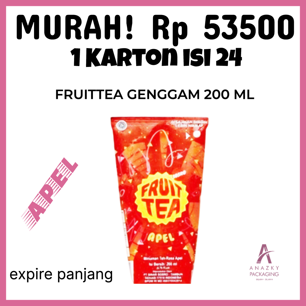 

Fruit Tea Genggam Sosro 200ml 1 Dus APEL (isi 24 pcs)