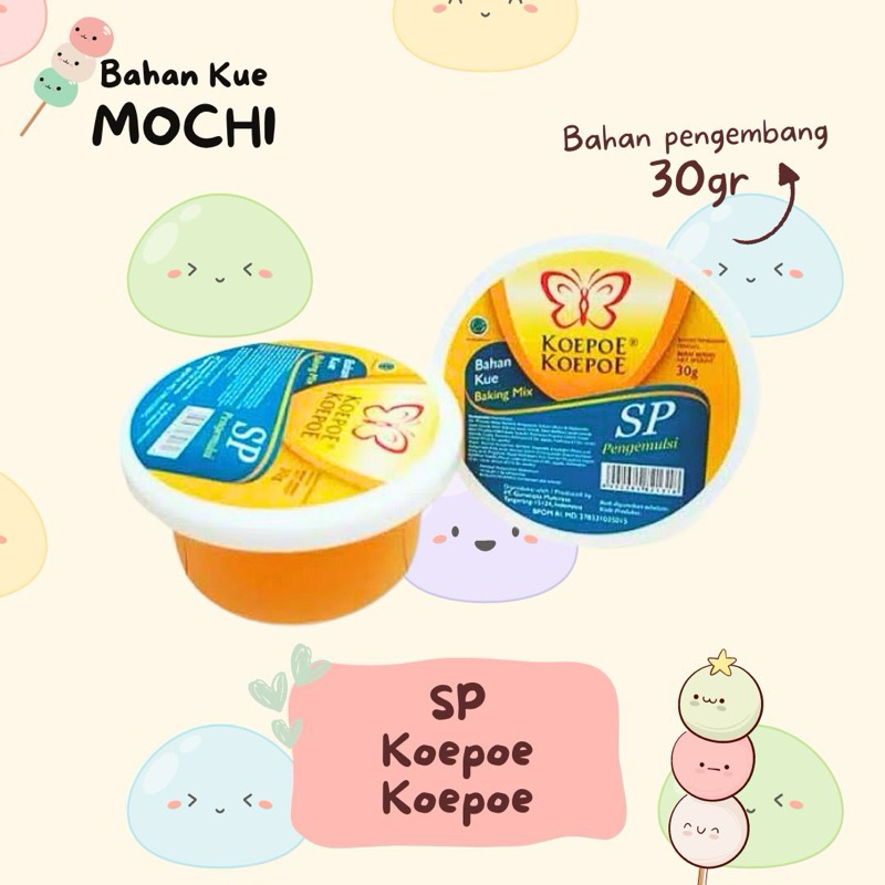 

Sp Koepoe 30gr / Pengemulsi Koepoe / Bahan Pengembang Koepoe SP