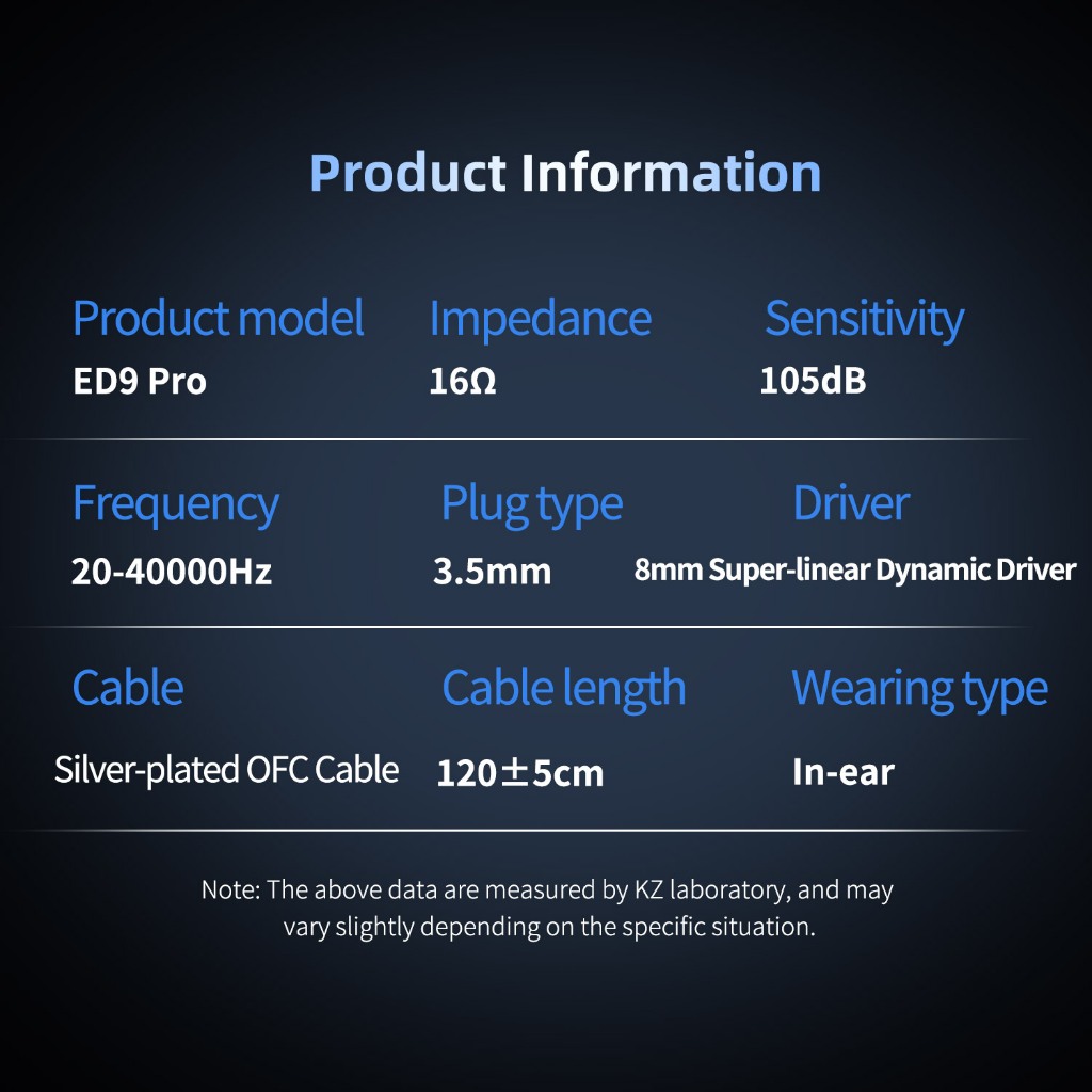 KZ ED9 Pro Single DD In Ear Metal Earphone with MIC