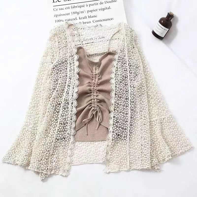 Women.id Momo Atasan Cardigan Rajut Lengan Panjang Tanpa Kancing/Outer Knit Cardigan