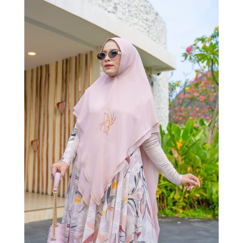SAMEERA SERIES GAMIS MEWAH BAHAN CERUTI PRINTING
