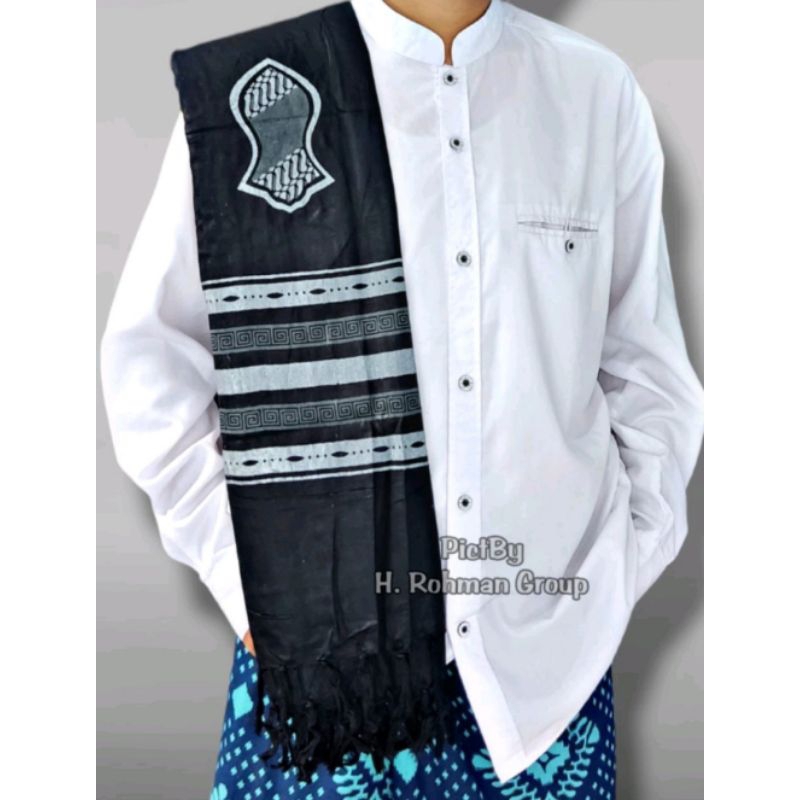 GARANSI SORBAN HITAM PUTIH (F-1) BAHAN RAYON SUPER LEMBUT DAN ADEM SELENDANG MULTIFUNGSI SORBAN