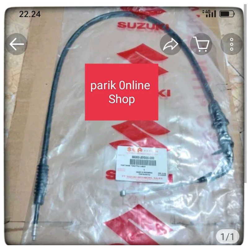 Kabel Gas Kabel Gas Suzuki Shogun 125 R SP Shogun 125 FL NR ROBOT