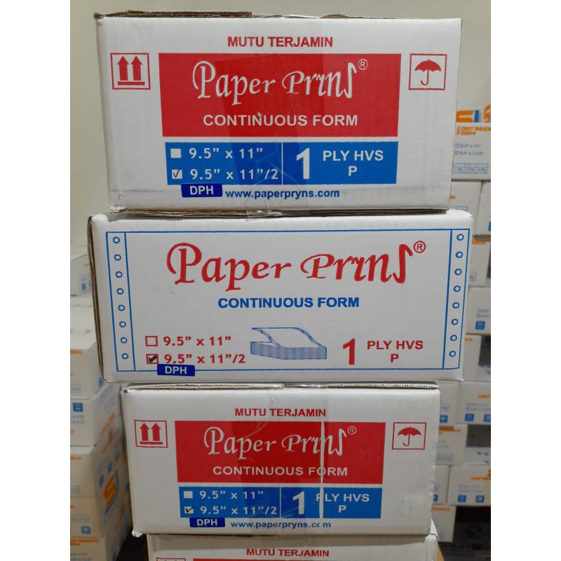 

CONTINUOS FORM PAPERPRYNS 9, 5/2 x11/2 1 play DPH bagi 4wartel