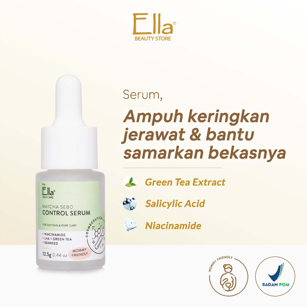 Ella Skincare Serum Matcha Sebo Control