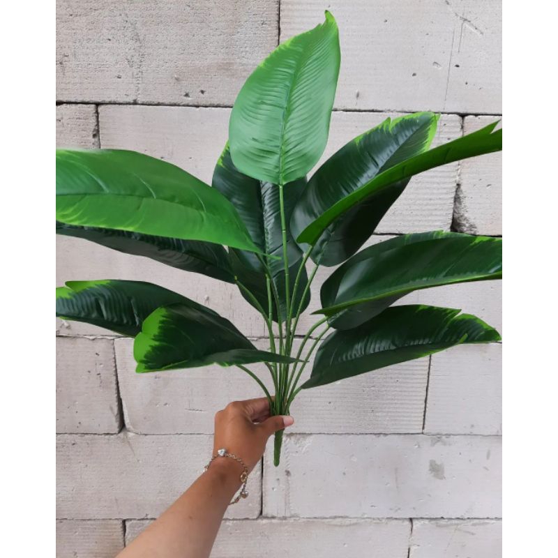 DAUN PISANG PLASTIK 12 DAUN PISANG ARTIFICIAL