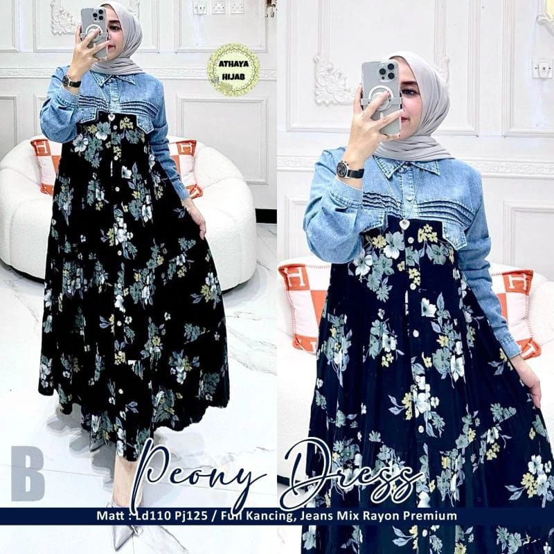 gamis jeans/pakaian wanita/gamis/dress/pakaian muslimah