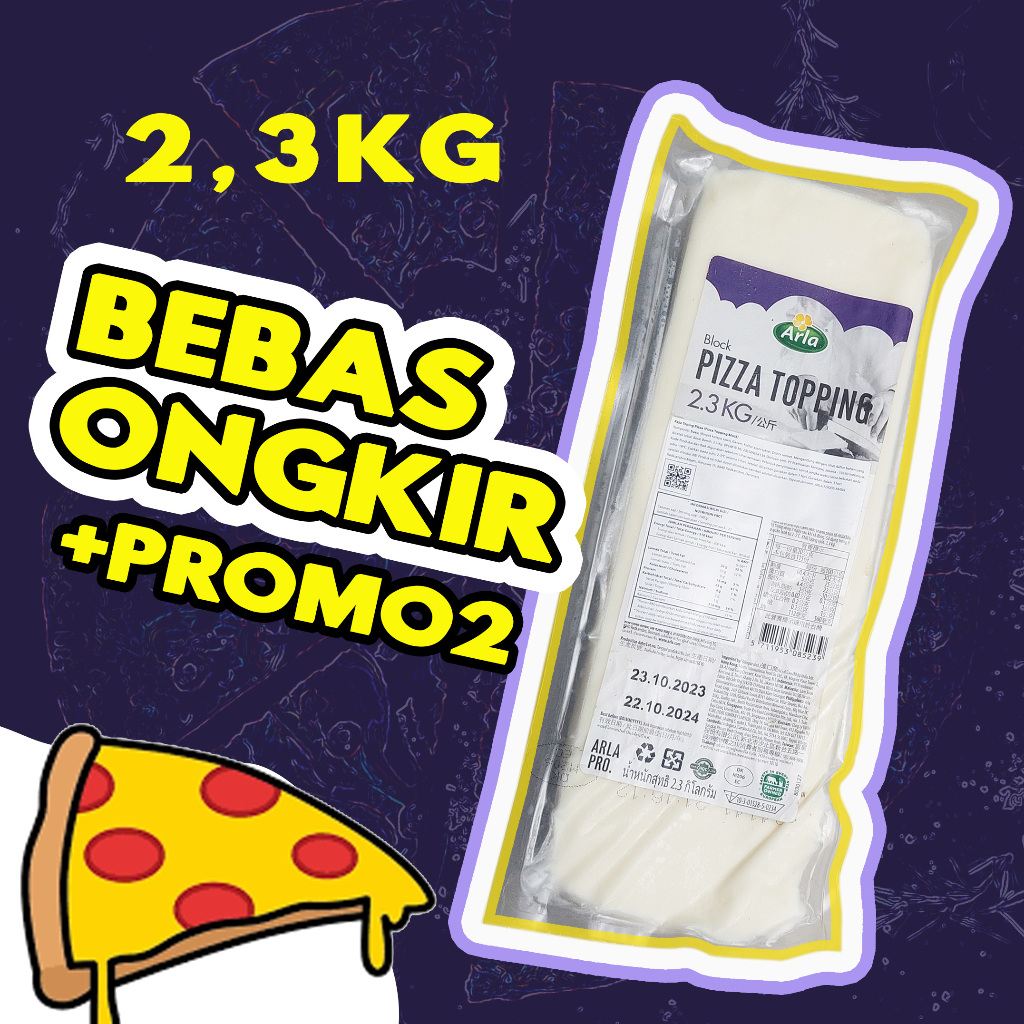 

arla pizza topping mozzarella 2,3 kilogram - arla mozarella mozarela ungu