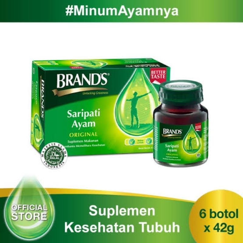 

BRAND'S Saripati Ayam Original 6 Botol x 42Gr (kecil)