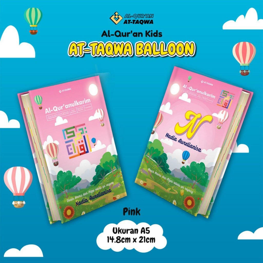 Al Qur'an At Taqwa for Kids Bisa Custom Nama