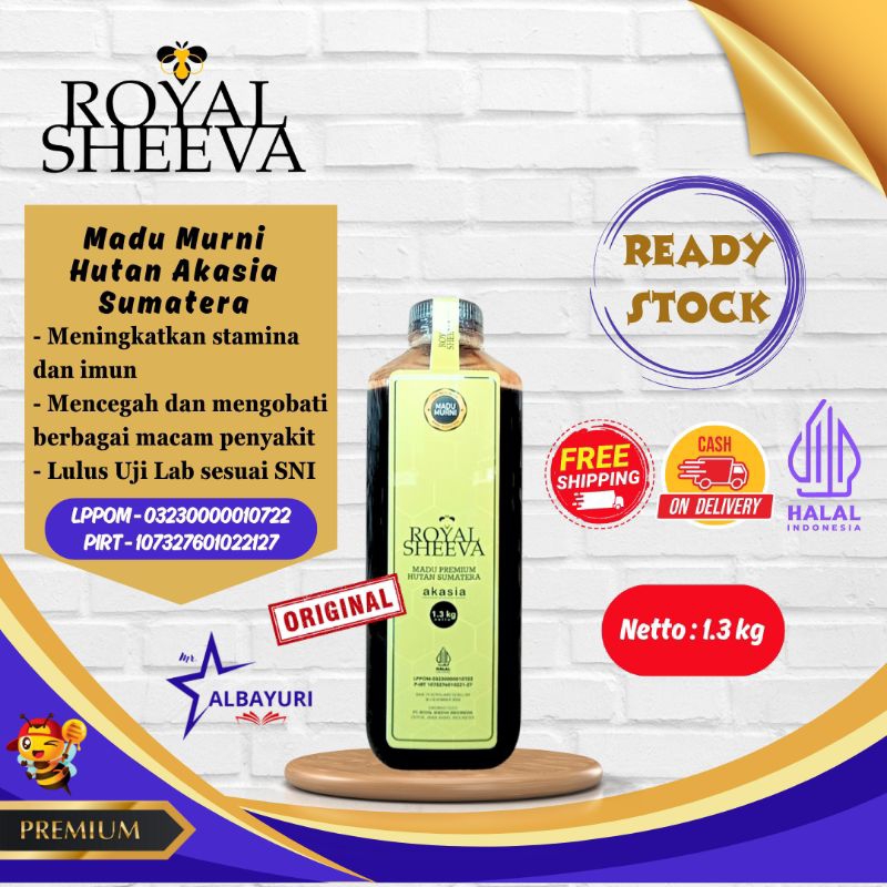 

Madu Murni 100% Royal Sheeva 1.3kg | Premium Halal MUI Asli dari Hutan Akasia Sumatera