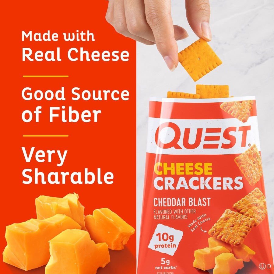

RB Quest Protein Cheese Cracker Semua Rasa / Snack Nutrition Chip Bar Chips Crackers
