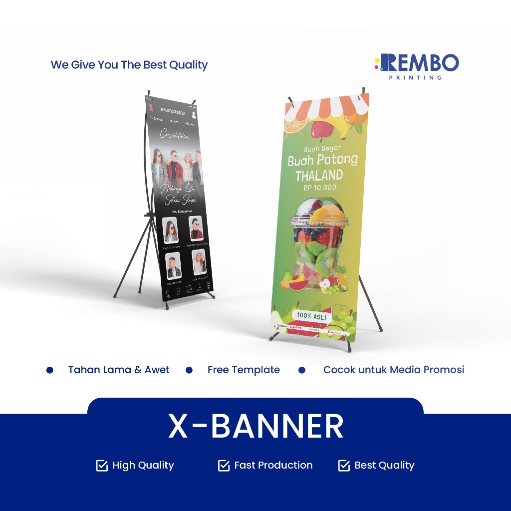 CETAK X-BANNER / STAND BANNER / STANDING BANNER MURAH