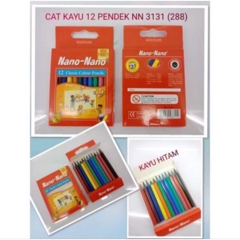 

Kelir Kayu Pendek/Pensil 12 warna Kecil Harga 12Set