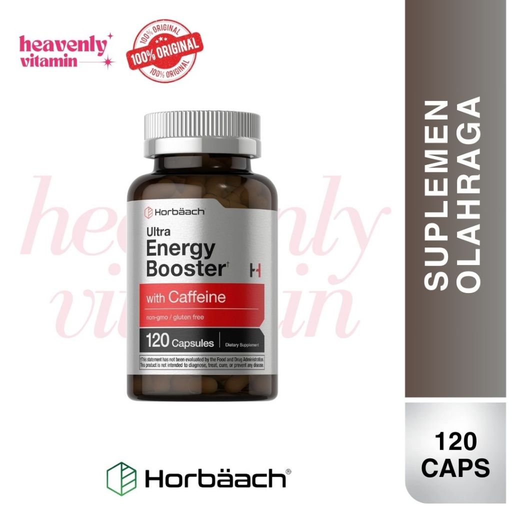 Horbaach Ultra Energy Booster With Caffeine  - 120 Capsules Non GMO