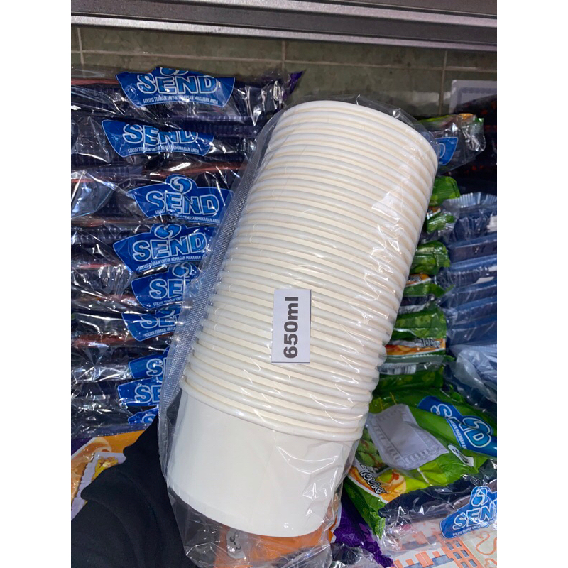 paper bowl 650ml / rice bowl 650ml / mangkok kertas 650ml