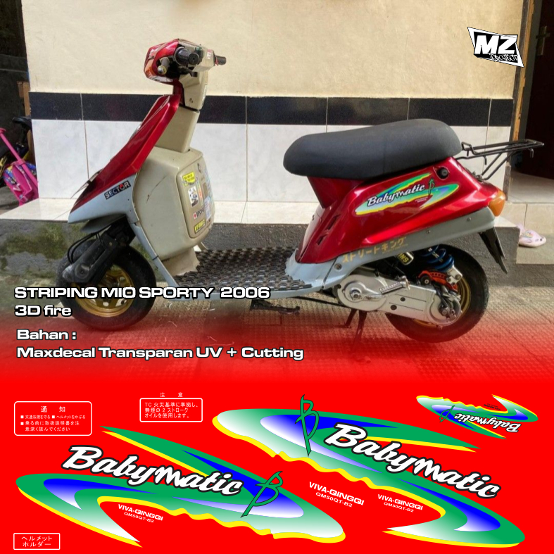 Decal/Sticker/Striping/Livery  Striping Qingqi Babymatic