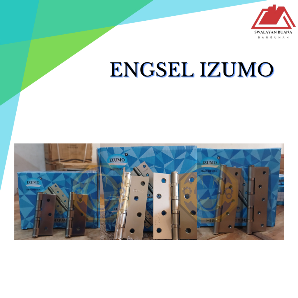 Engsel Pintu / Engsel Jendela / Engsel Tebal 3" 4" dan 5" IZUMO