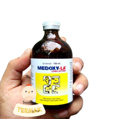Medoxy LA 100 ml Obat Ayam Snot Sapi Kambing Infeksi Medion