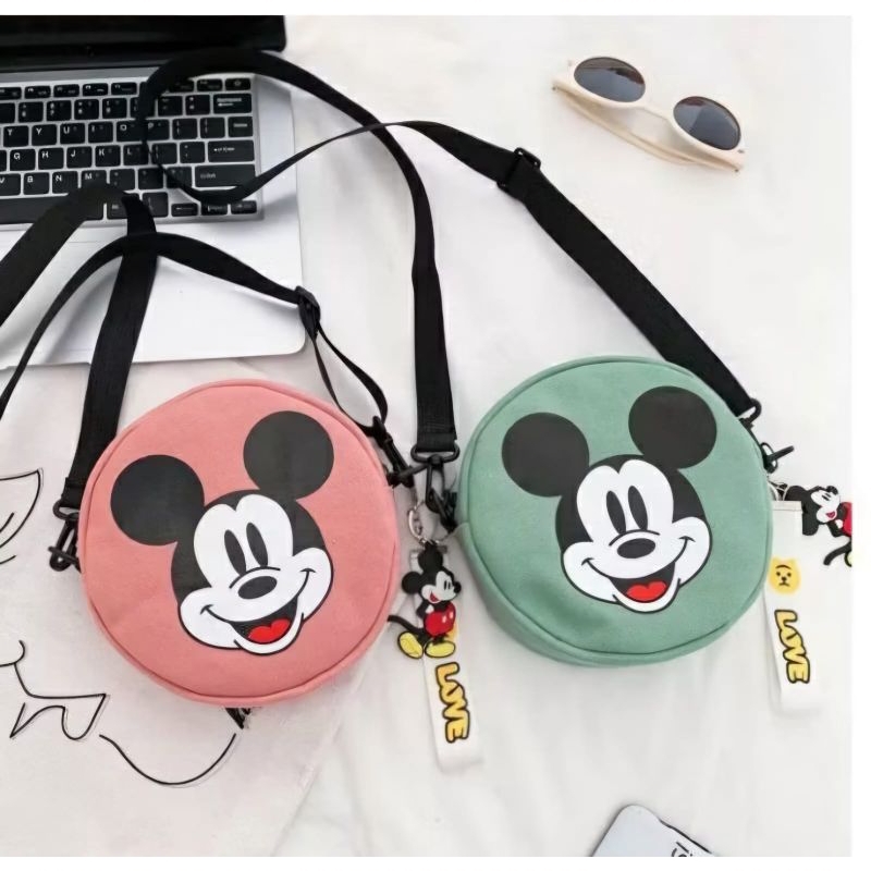 DS1157 MOUSE Tas Wanita Tas Selempang & Bahu Slingbag Mini Tas Selempang Kanvas