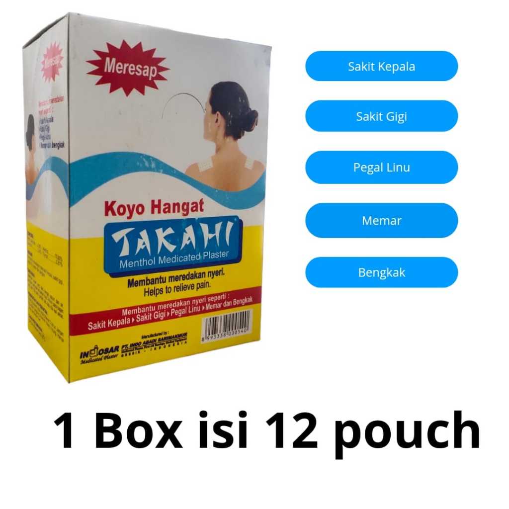 Koyo hangat Takahi/ Takahi Menthol Koyo