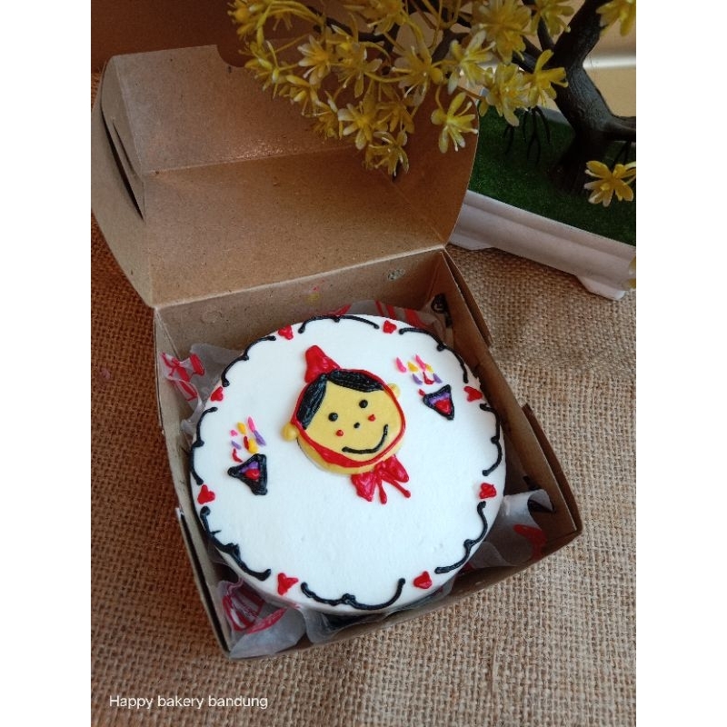 

bento cake karakter anak cowok /korean cake