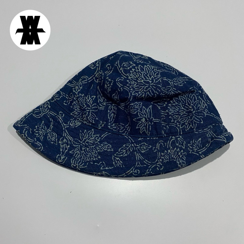 Sasakura Gensho Boro Bucket Hats Biru Size 57,5 cm