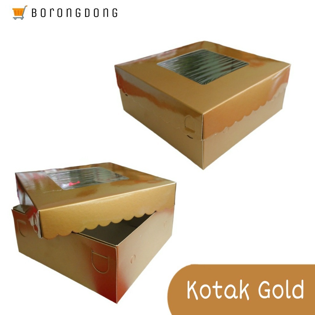 

Kotak Kue Gold / Kotak Kue Emas (1 Pack isi 10 pcs)