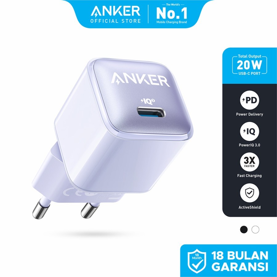 ANKER Wall Charger Anker PowerPort Nano Pro 20W - A2637