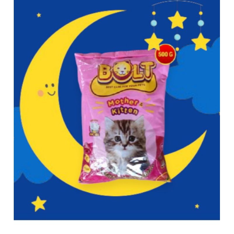 pakan kucing bolt mother kitten 500g