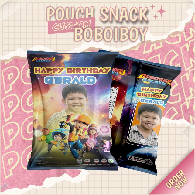 

Snack Pouch Jumbo Custom Boboiboy