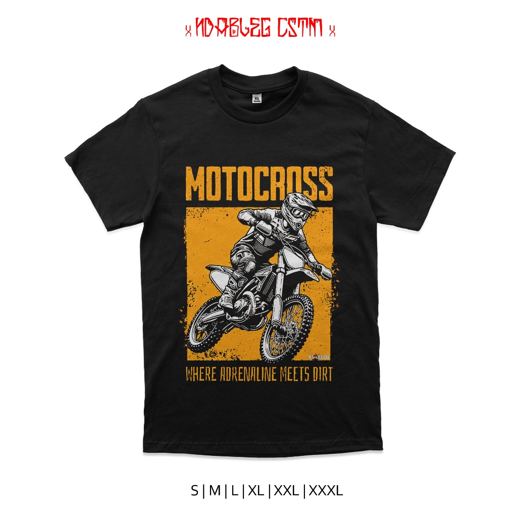 kaos motocross tshirt motocross combed 24s