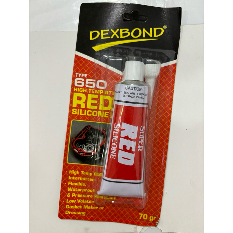 DEXBOND Lem Type 650 High Temp RTV Red Silicon 70 gr