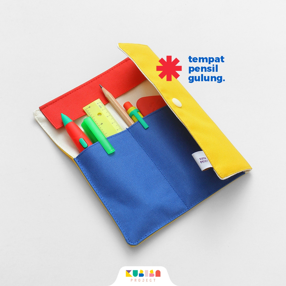 

Roll Up Pencil Case / Tempat Pensil Gulung (Kuning) | KUBISA Project