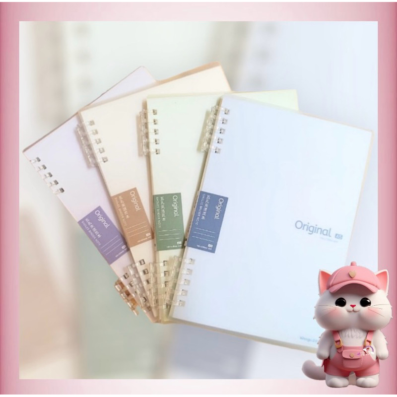 

N184 Buku A5 Buku Tulis Sekolah Lucu Aesthetic Notebook Aesthetic Lose Leaf Binder untuk Kantor Sekolah Kuliah