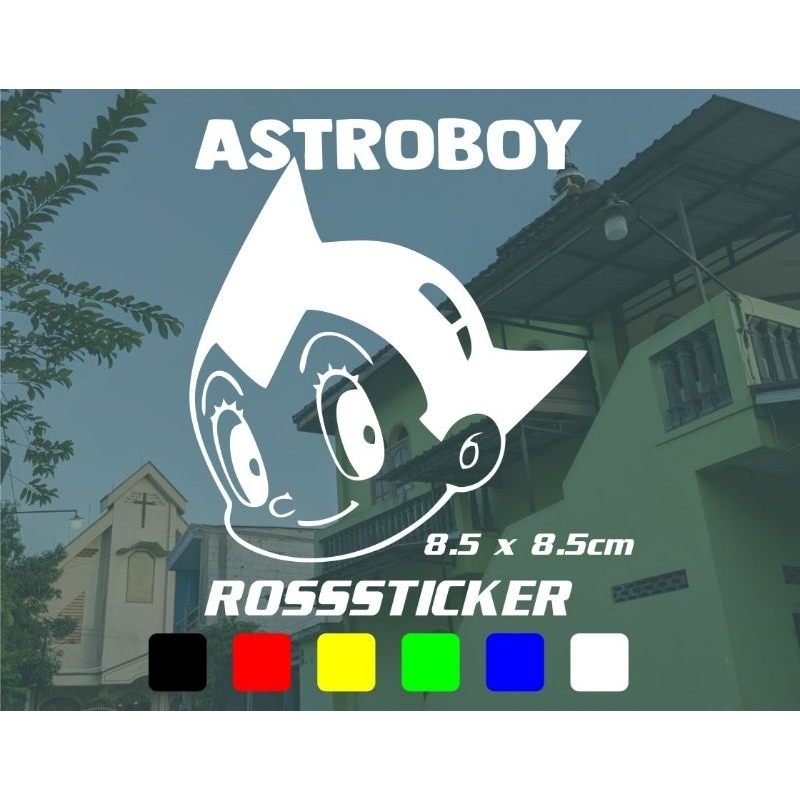 cutting sticker astroboy - stiker timbul karakter animasi astroboy