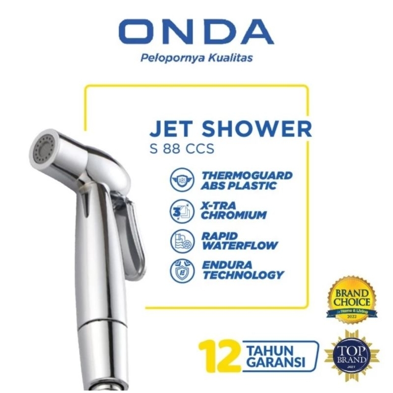 JET WASHER ONDA / BIDET CEBOK KLOSET DUDUK ONDA / JET SHOWER ONDA / TOILET SHOWER ONDA / SHOWER SPRA