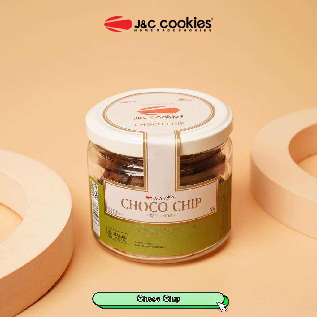 

J&C Cookies Toples Kaca Choco Chips