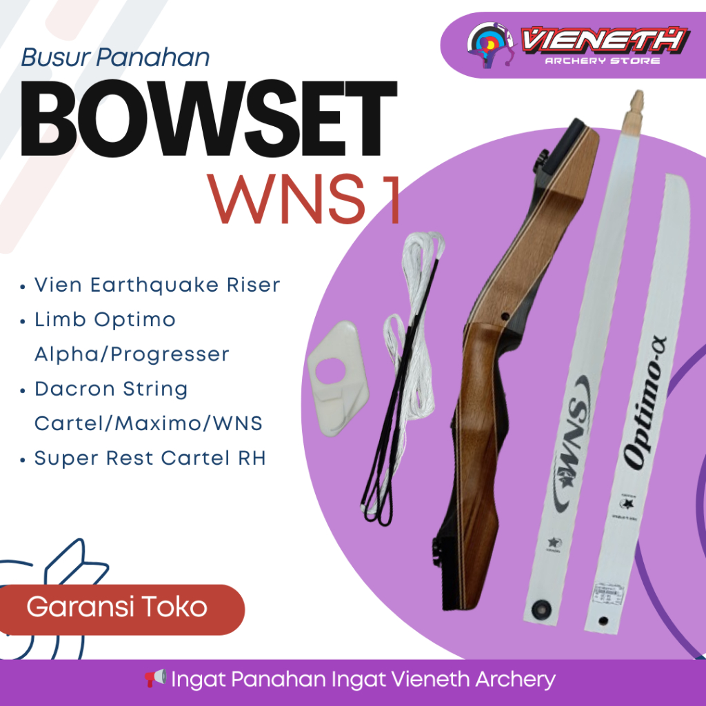 PAKET BUSUR PANAHAN WNS 1 -  BOWSET WNS 1 - STANDAR BOW