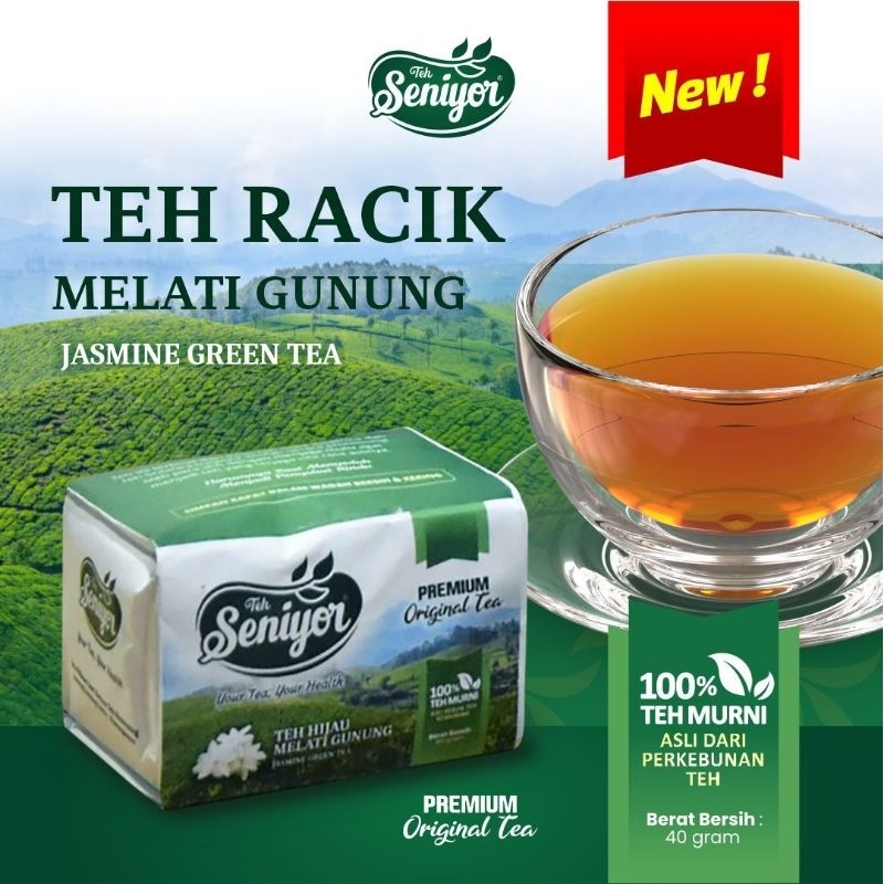

TEH RACIKAN SOLO 100% MURNI DAUN TEH ALAMI TEH SENIYOR HIJAU MELATI GUNUNG