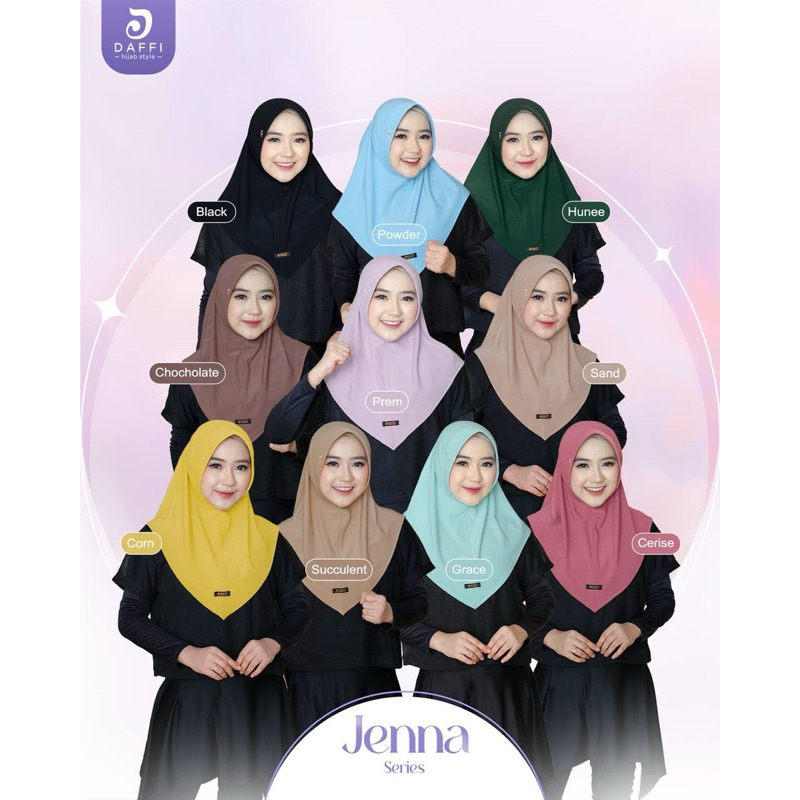 hijab instan sport jenna terbaru by dafii series