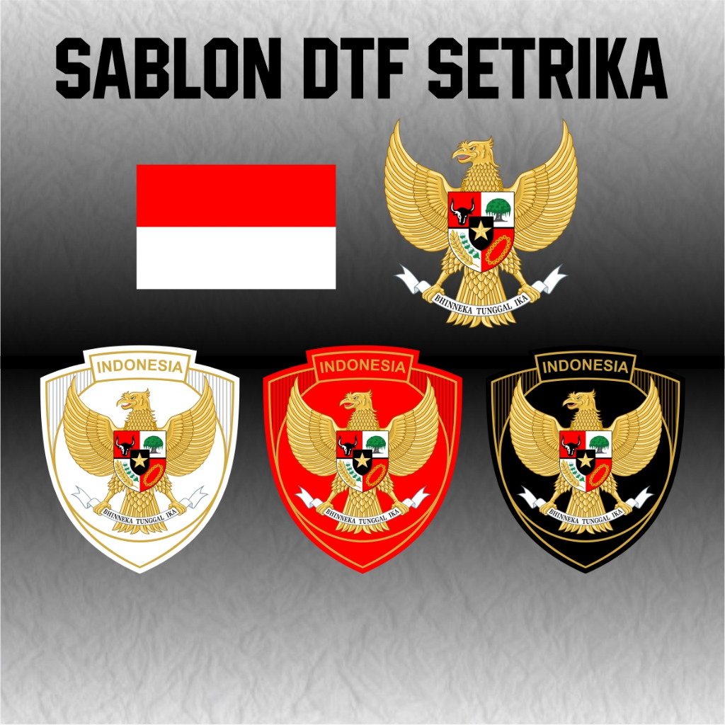 

Sablon Setrika Logo Garuda Pancasila Bendera Merah Putih Logo Garuda Timnas