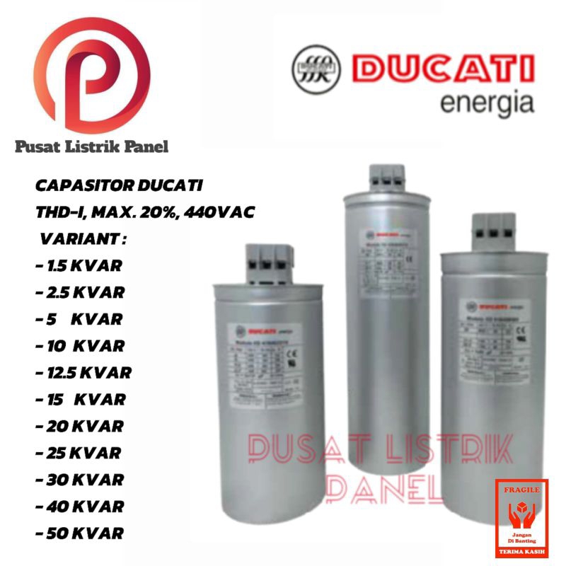 Capasitor DUCATI/25 KVAR THD-I, MAX. 20% , 440 VAC