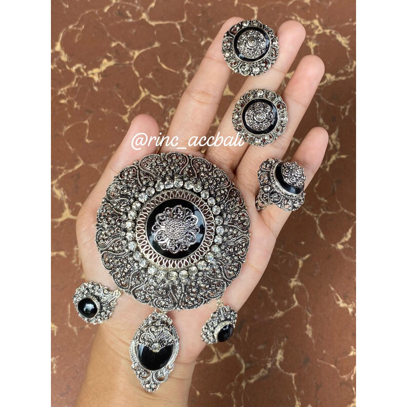 Aneka Bros Alpaka Bakar Bali Premium / Bros Silver / Bros Perak Balar / Resin Rada Anggoda / seperti